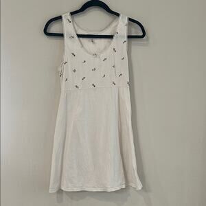 VTG Victoria’s Secret Country Floral Nightgown Women's Medium Lace Trim White